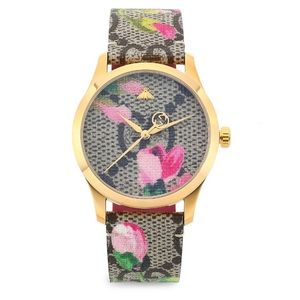 GG Supreme Canvas Strap Watch 🌸